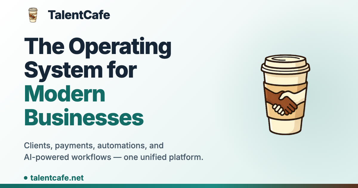 TalentCafe | The Operating System for Modern Expert-Led Businesses